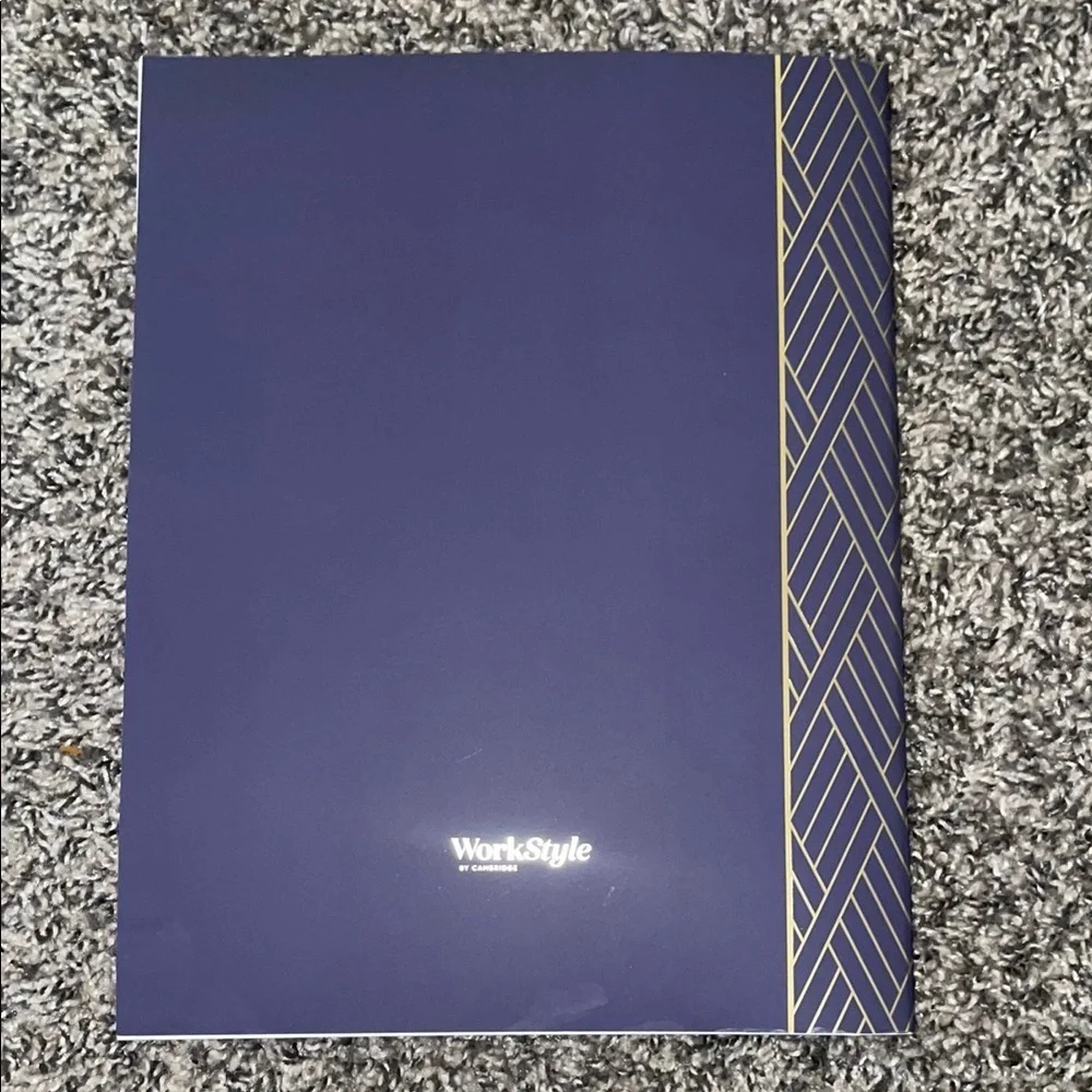 Blue and White Home Office Calendar